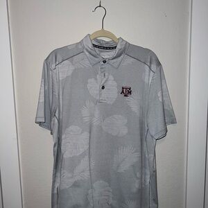 Tommy Bahama Texas A&M Gray Camouflage Polo Shirt